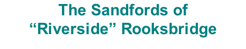 The Sandfords of “Riverside” Rooksbridge